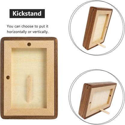 Natural Walnut 5X7 Picture Frame Wood with Mat for 4X6 Photos9