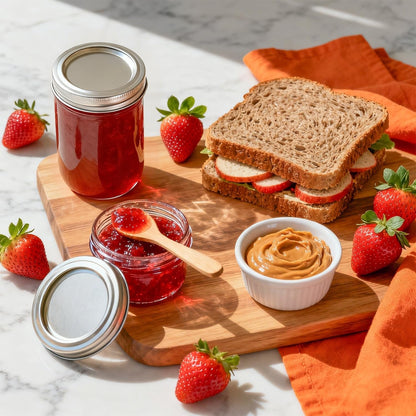 Mini Mason Jars 4 Oz, 8 Pack Regular Mouth Glass Jars with Lids | Bpa-Free Materials, Spice Rack, Small Jam, Honey Samples, Wedding Favors, DIY Candles, Labels and Twine4