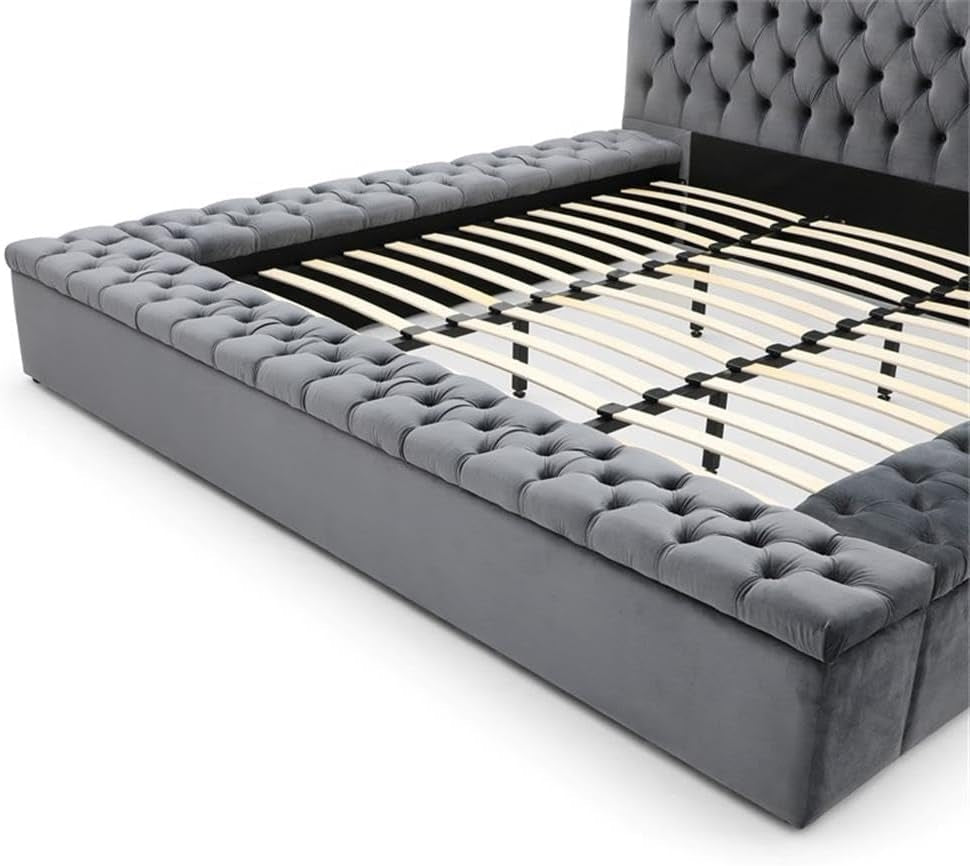 cosmopolitan-velvet-upholstered-platform-queen-bed-in-gray