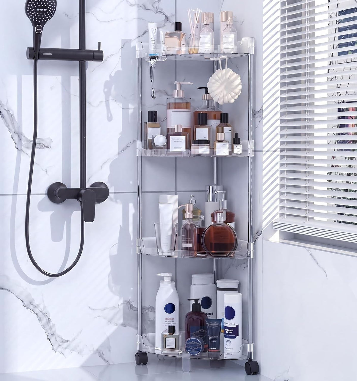 corner-shower-caddy-standing-4-tier-shower-organizer-with-hooks