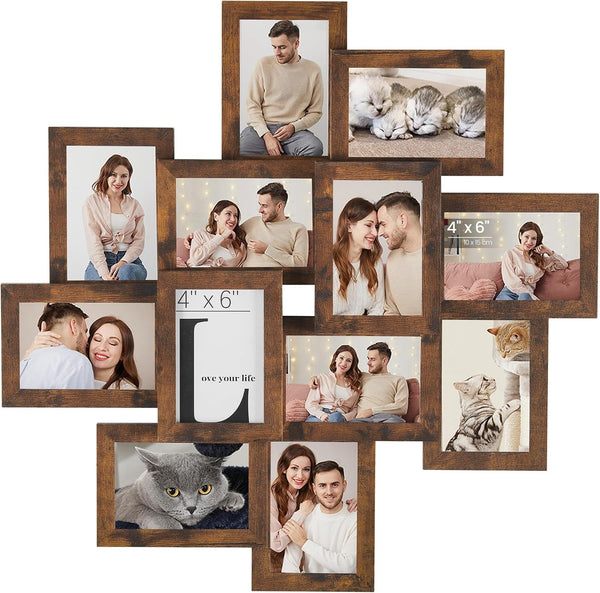 12-Pack 4 X 6 Collage Picture Frames with Glass Front1