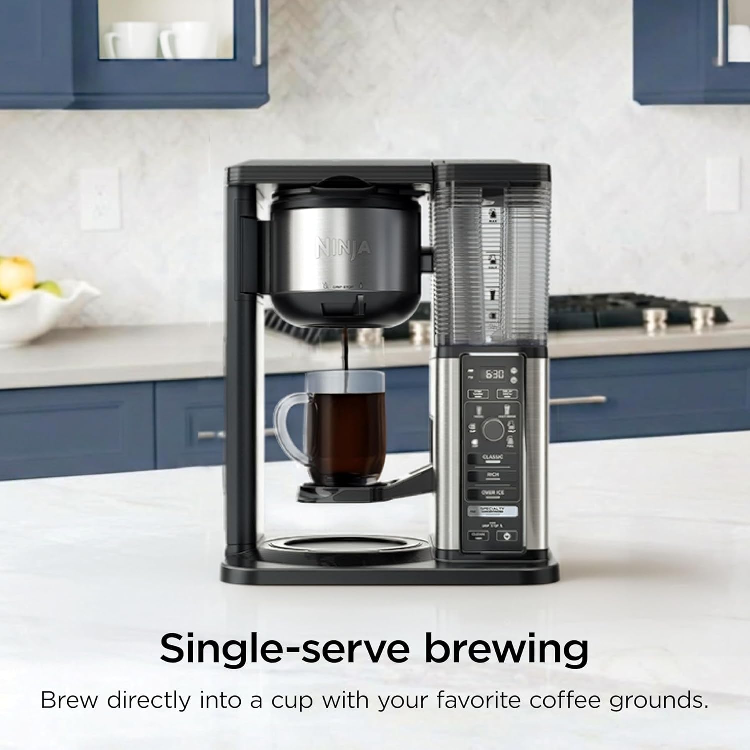 ninja-coffee-maker-10-cup-carafe-fold-away-frother-black-cm401-permanent-filter-removable-dishwasher-safe-reservoir-6-brew-styles-8-cup-to-travel-mug-to-pot-sizes