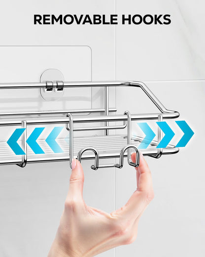 Shower Caddy Adhesive, Shower Shelves, Shampoo Holder for Bathroom4
