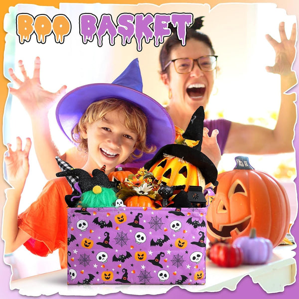 4 Pcs Halloween Baskets Spooky Boo Baskets6