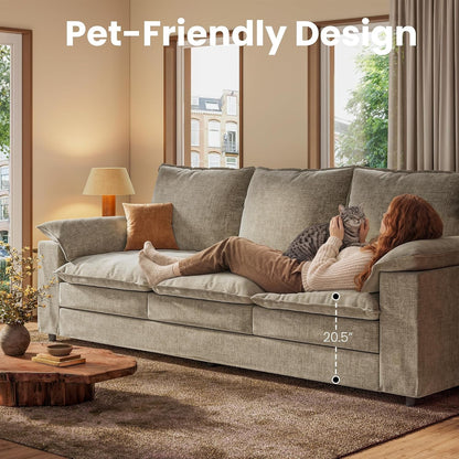 89" Modern Cloud Couches for Living Room, 3 Seater Couch for Small Spaces5
