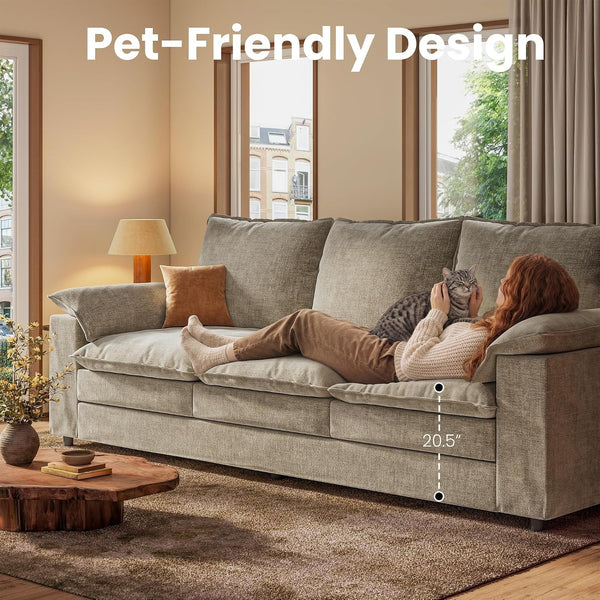 89" Modern Cloud Couches for Living Room, 3 Seater Couch for Small Spaces5