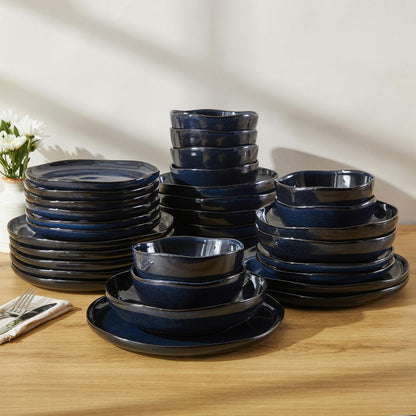 Stoneware Dinnerware Sets for 8, 32Pcs Ceramic Plates and Bowls Sets5