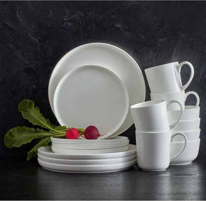 5266100 Samantha Chip-Resistant 16 Piece Set, Service for 4 White4