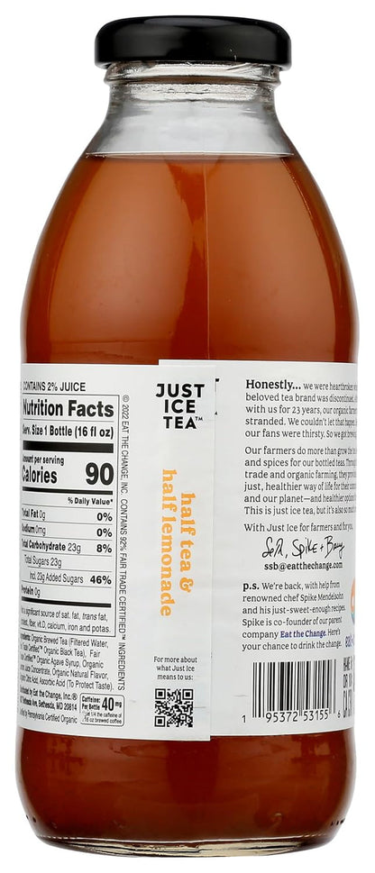 , Tea Half and Half Lemonade Organic, 16 Fl Oz2