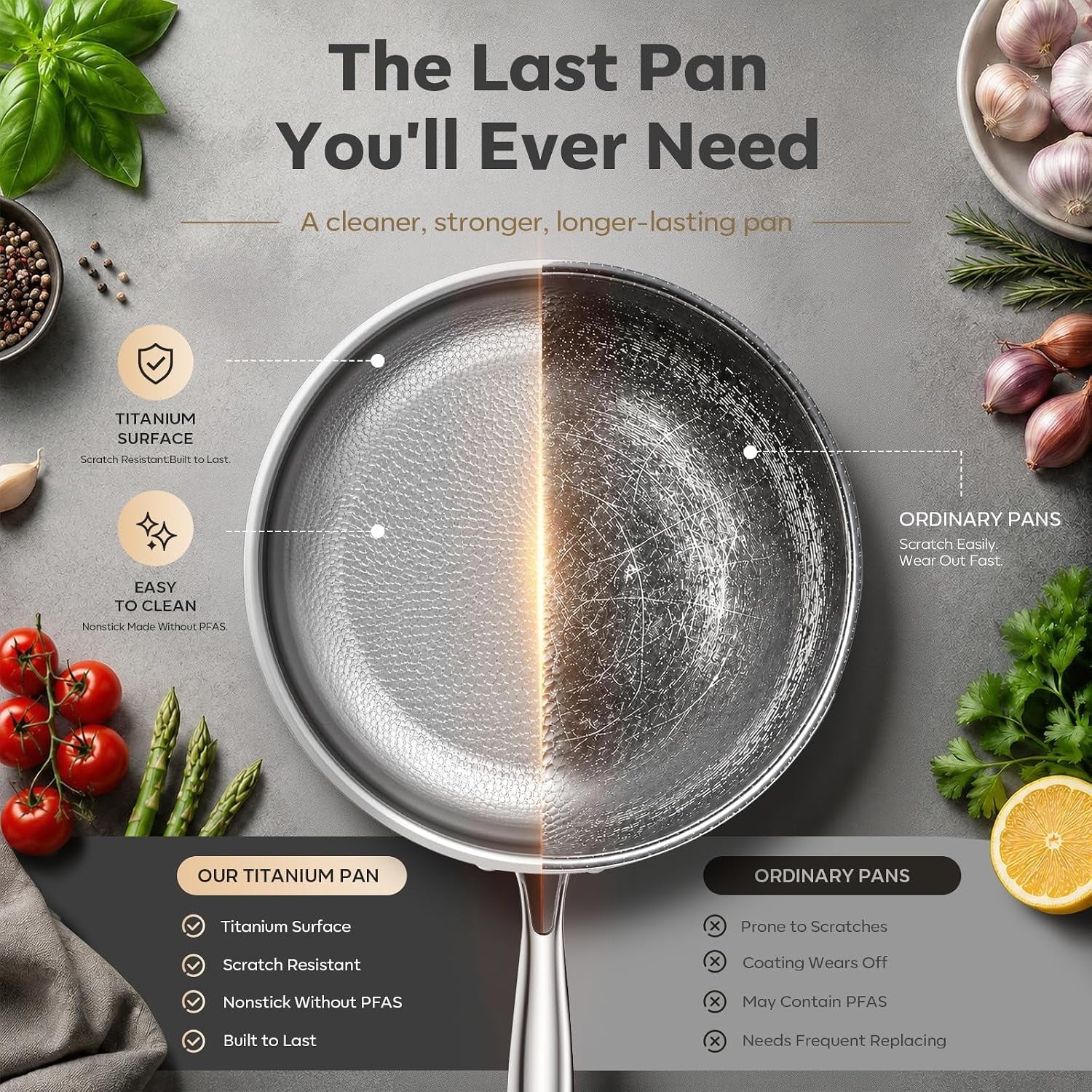 12-titanium-pans-for-cooking-with-lid-hammered-chef-grade-skillet-no-coating-pfas-free-healthy-cookware-durable-non-toxic-pan-induction-compatible-dishwasher-oven-safe