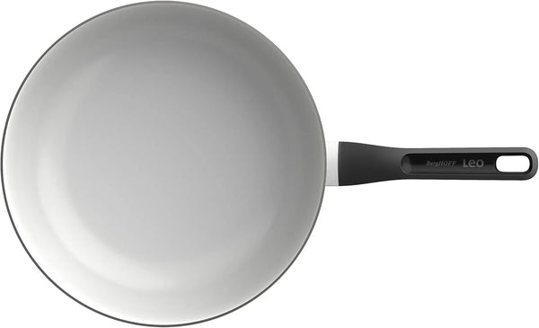 Leo Glints 11In Nonstick Ceramic Wok Pan, 4Qt Stir Fry Pan | Recycled Aluminum Induction Cookware, PFAS Free Non Toxic Ceragreen Coating, Stay Cool Handle, Straight Edge Deep Sautē Pan3