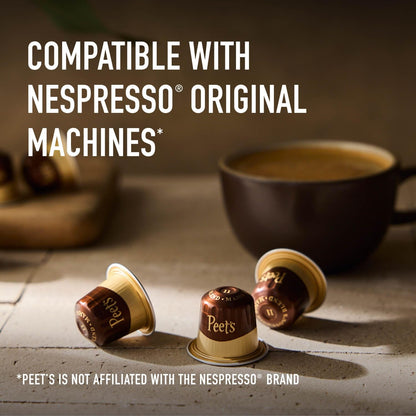 Peet'S Coffee, Medium Roast Espresso Capsules, Compatible with Nespresso Original Machine, 100% Arabica Coffee - Crema Scura Intensity 9, 50 Count (5 Boxes of 10 Espresso Capsules)6