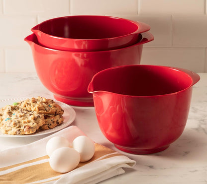 Classic 2.5 Liter Melamine Mixing Bowl, Red4