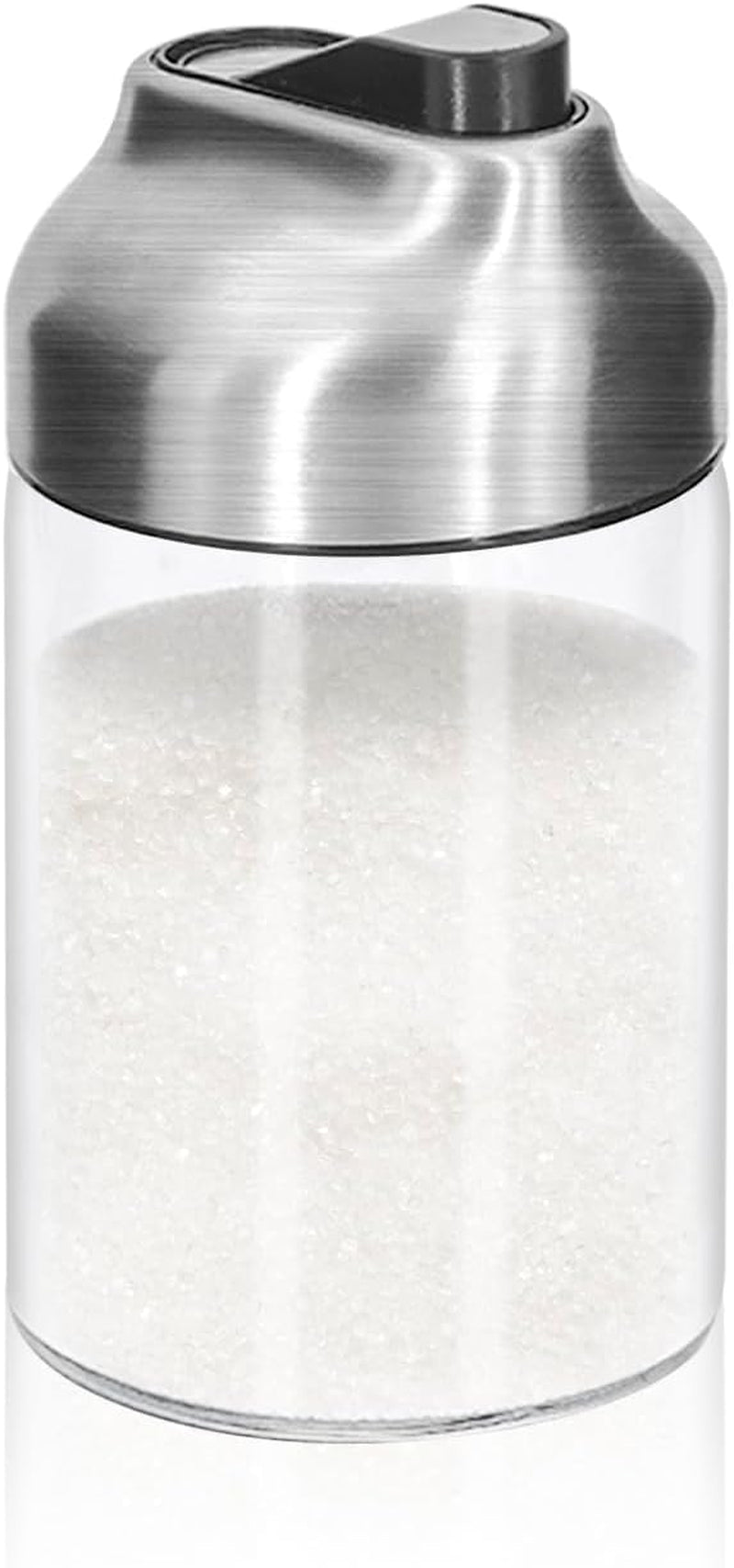 glass-sugar-dispenser-with-pour-spout-weighted-pourer-coffee-bar-accessories-for-coffee-tea-and-baking