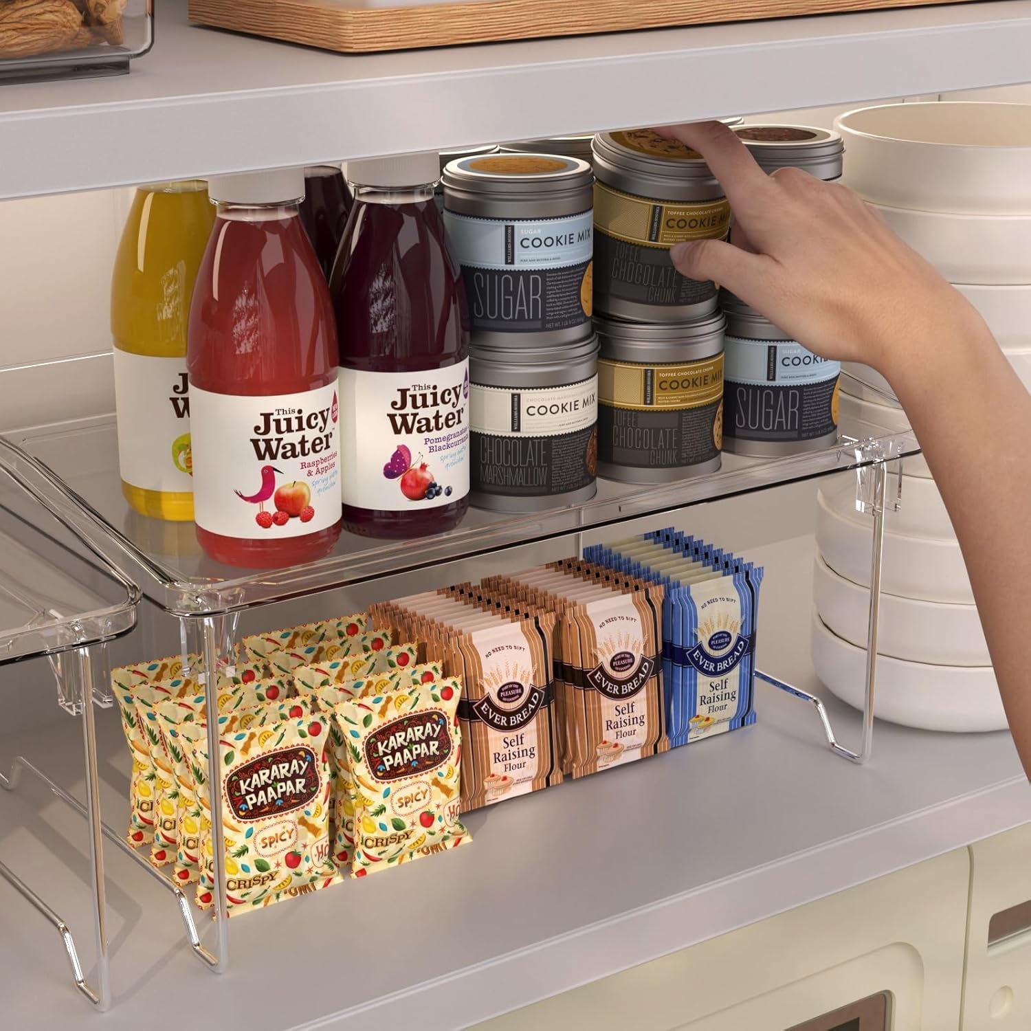 2-pcs-cabinet-organizer-shelf-stackable-kitchen-counter-shelves-spice-rack-countertop-organizers-clear-plastic-storage-shelves-rack-for-makeup-bathroom-cupboard-desk-pantry-organization