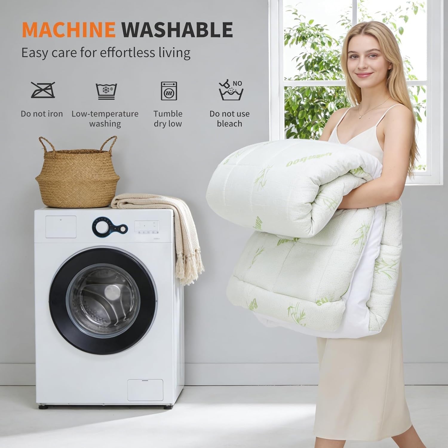 full-size-cooling-bamboo-mattress-topper-with-deep-pockets-soft-viscose-stretchable-pockets-cooling-pillow-top-relieves-back-pain-breathable-for-hot-sleepers
