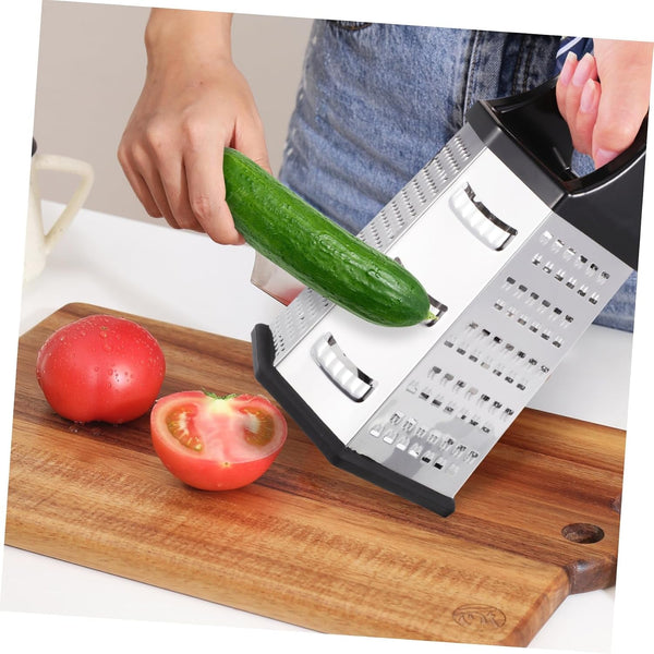 One Kitchen Tool Sided Vegetable Slicer Cheese Shredder Peeler Ginger Potato Cutter Garlic Grater Non-Slip Base Comfortable Handling6