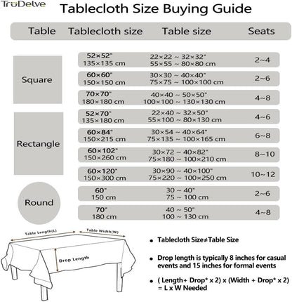 Cotton Square Tablecloth 70 X 70 Grey Fabric Farmhouse Cloth Tablecloths Outdoor Table Cloth for Picnic Table Cover (Grey,70"X70",Square)6