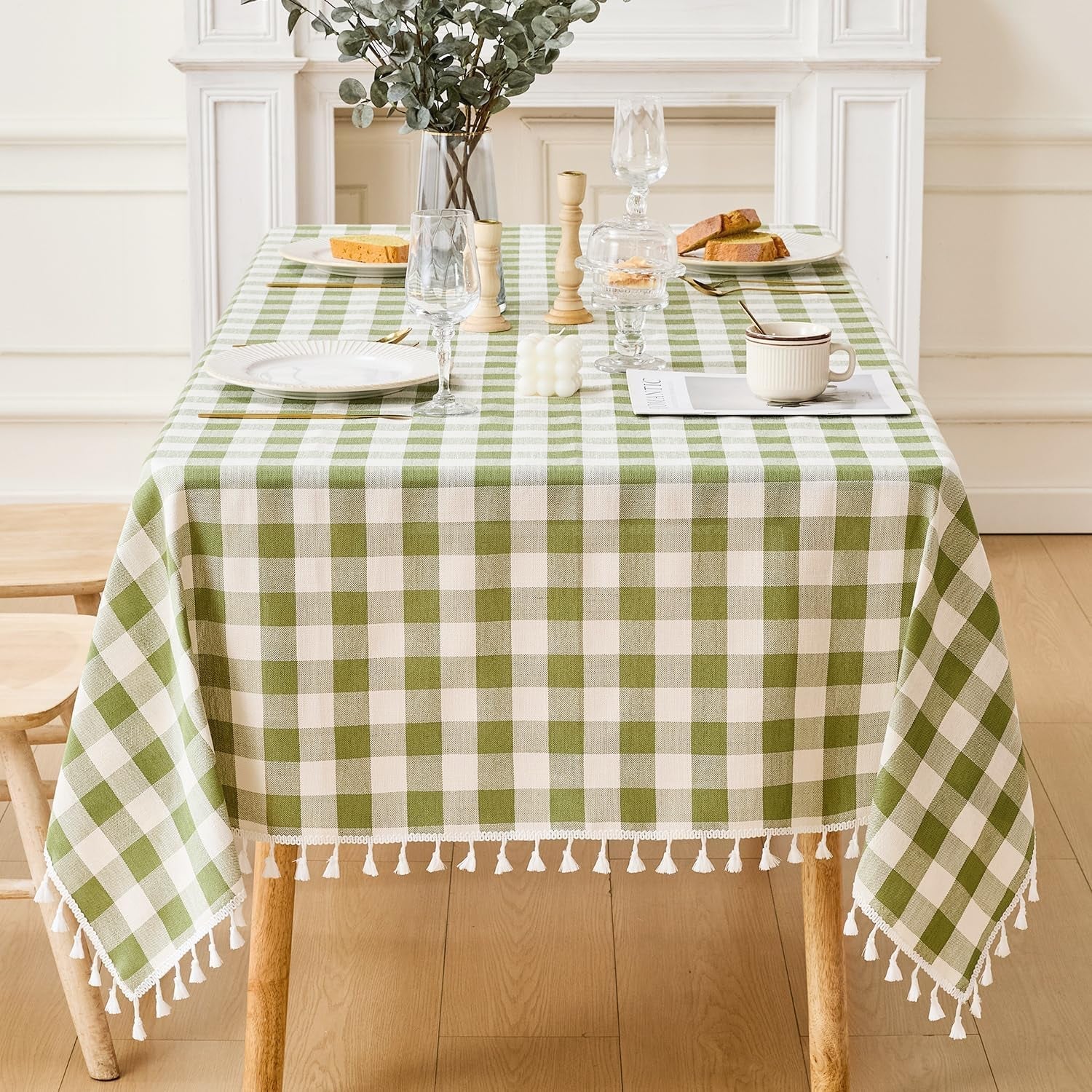 spring-gingham-tablecloth-rectangle-cotton-linen-fabric-checkered-table-cloth-with-tassel-washable-wrinkle-free-buffalo-plaid-table-cover-for-outdoor-party-picnic-kitchen-dining-green-55x75