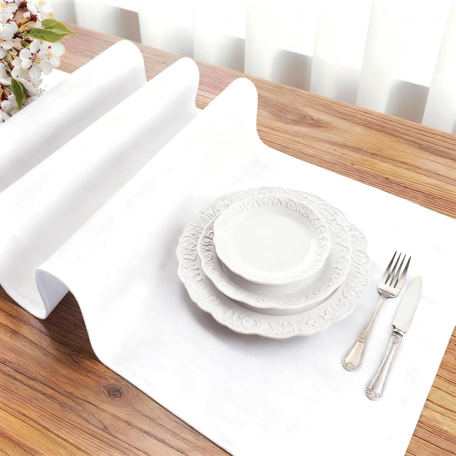 white-waterproof-decorative-table-runner-36-inches-long
