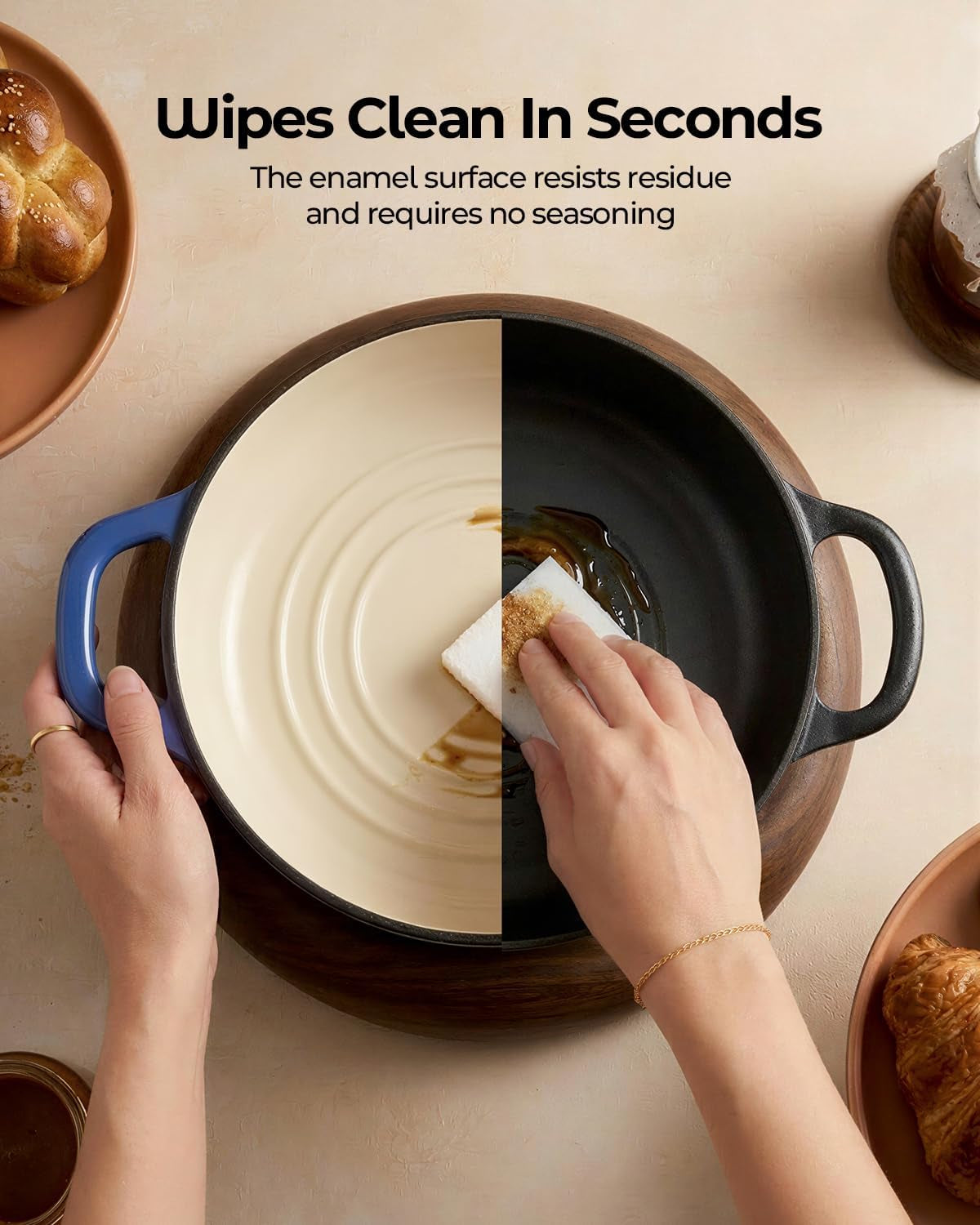 5qt-enameled-cast-iron-sourdough-bread-oven-for-homemade-blue-tight-fitting-dome-lid-shallow-base-supports-easier-loading-crisp-sourdough-crusts-gifts-for-sourdough-bakers