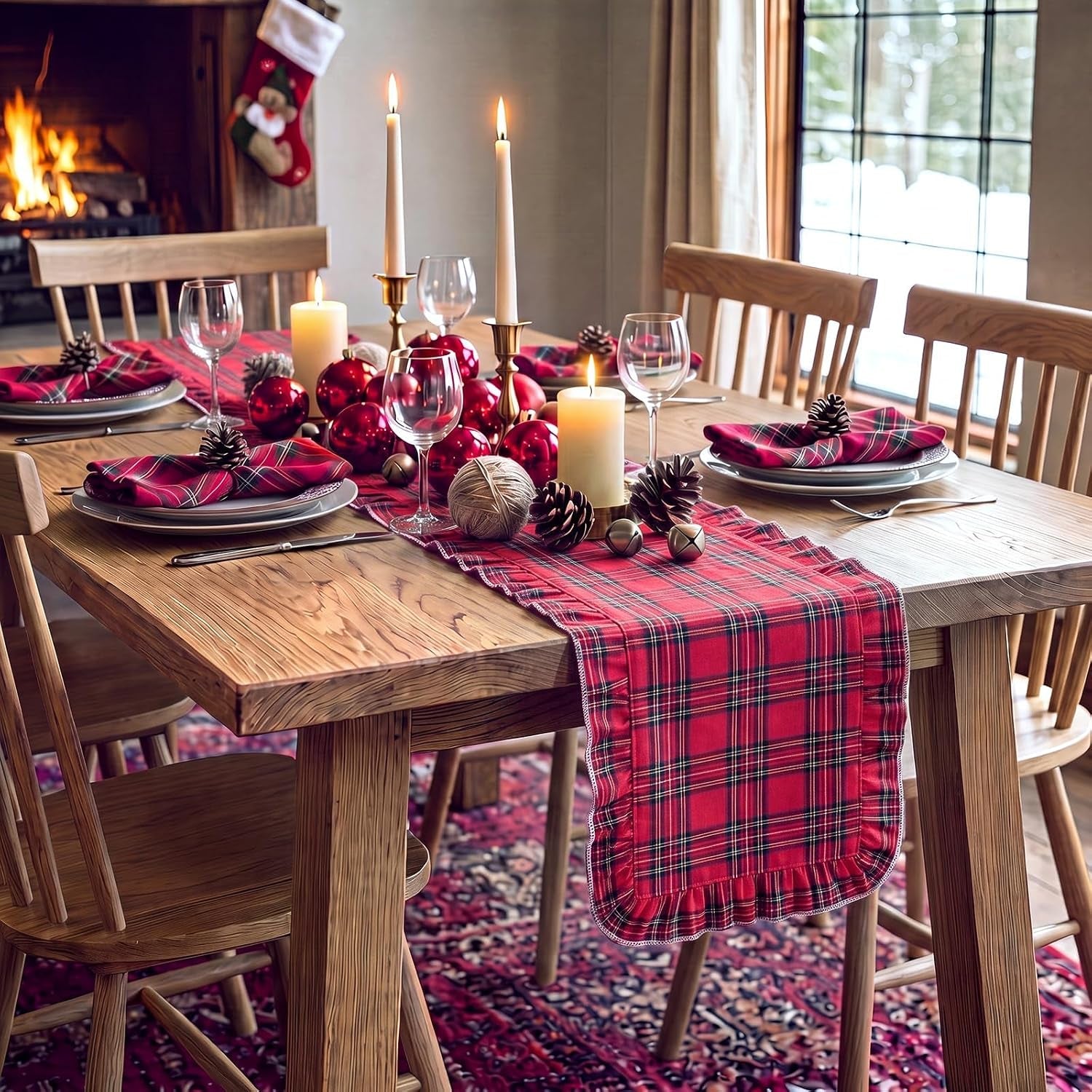 christmas-plaid-table-runner-long-table-decor-red
