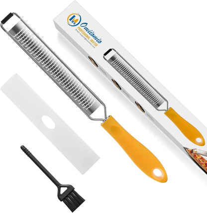 Lemon Zester & Heavy Duty Cheese Grater & Vegetable Grater — Parmesan Cheese Lemon, Garlic, Nutmeg, Chocolate, Fruits, Vegetables, Ginger - Cheese Shredder & Stainless Steel Grater1