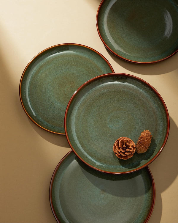 Ceramic Dinnerware Sets for 4, 12Pcs Plates and Bowls Sets Dish Set5