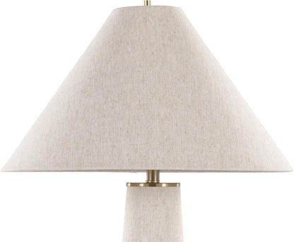 Kona 28" Metal Table Lamp, Desk Lamp, Bedside Lamps for Night Stands, Natural Linen Shade, Brass Base7