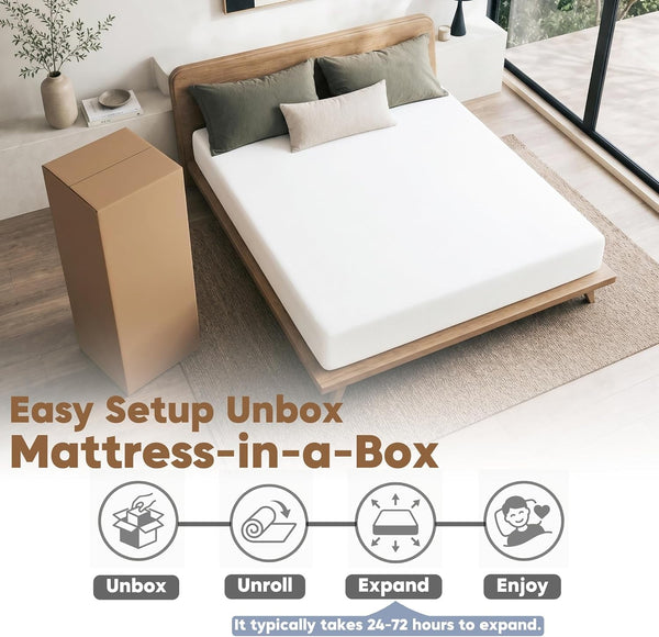 Twin Mattress, 8 Inch Memory Foam Twin Size Mattress, Bed in a Box, Medium6