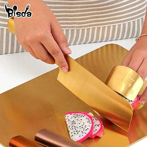 Meat Cleaver,Cleaver Knife, 6.3 Inch Stainless Steel Chef Knives Kitchen Utensil Fruit Vegetable Chopping Kitchen Knife Cooking Accessories Kit Cleaver(Gold 1Pc)2