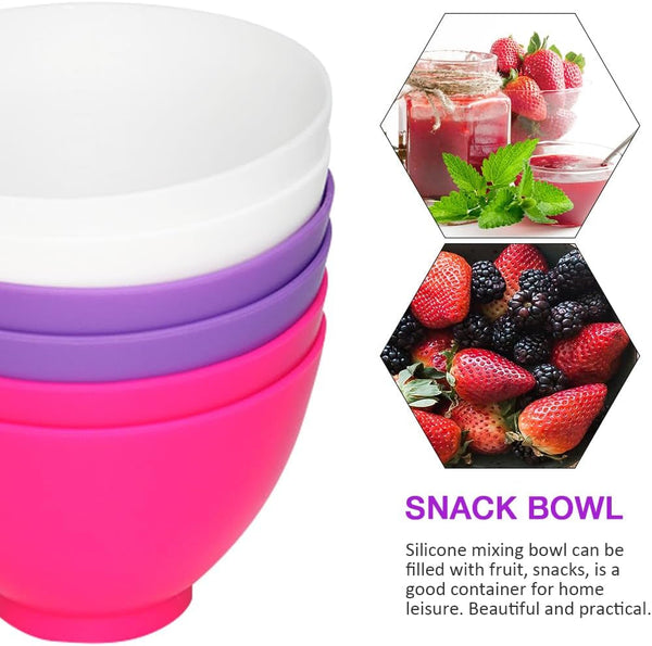 Silicone Mixing Bowl for Melting Chocolate, 6PCS5