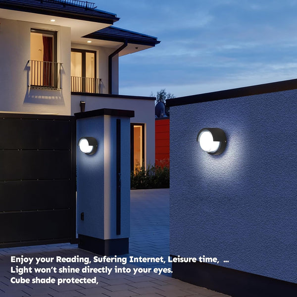 Modern round Waterproof Outdoor Wall-Mount Light6