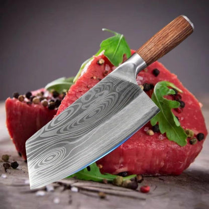 Meat Cleaver, 7.9 Inch Kitchen Knife Meat Cleaver Stainless Steel Knife Household Chef'S Knives3