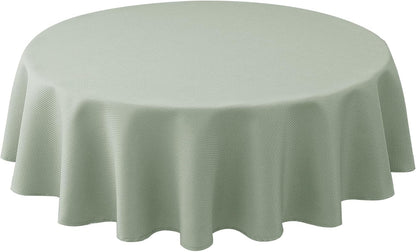 round Tablecloth 60 Inch-Sage Outdoor Fabric Table Cover-Small Circle Folding Table Cloths Linen Water Resistant Washable for Kitchen Dining Picnic Patio Outdoor Party Restaurant Tables1