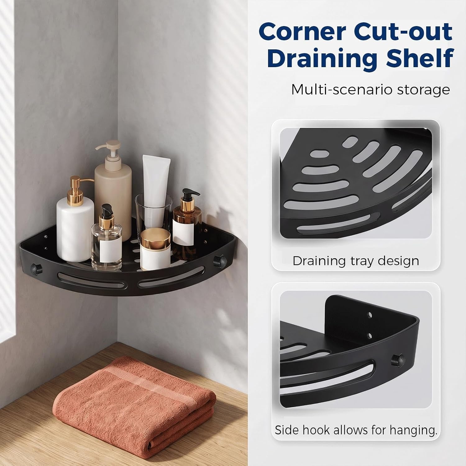 1pc-shower-caddy-adhesive-large-capacity-rustproof-shower-organizer-with-soap-holder-no-drilling-shelf-for-bathroom-storage-black
