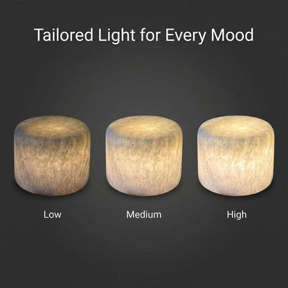 Natural Marble LED Desk Lamp Touch Control Rechargeable Dimmable3