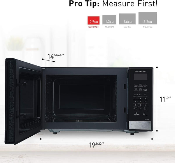Panasonic NN-SB458S Compact Microwave Oven, 0.9 Cu.Ft., Stainless Steel/Silver6