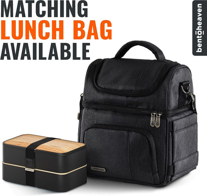 Bento Box Adult, Stackable Lunch Box, 40 Oz, Symph Onyx7