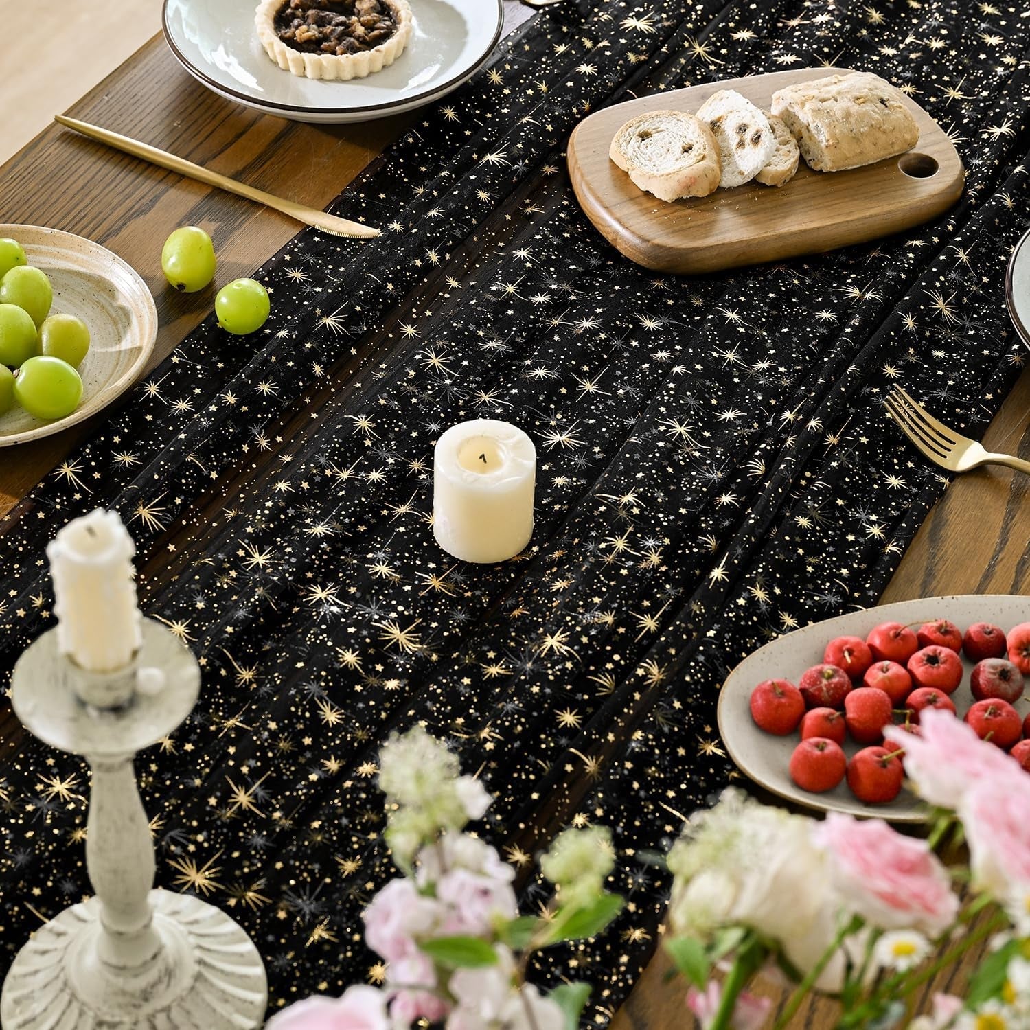 black-gold-star-gauze-tablecloth-60x120-inch-rectangular