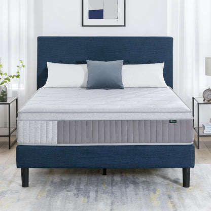 Zinus 12 Inch Queen Cool Support Hybrid Mattress, Medium Firm Feel1