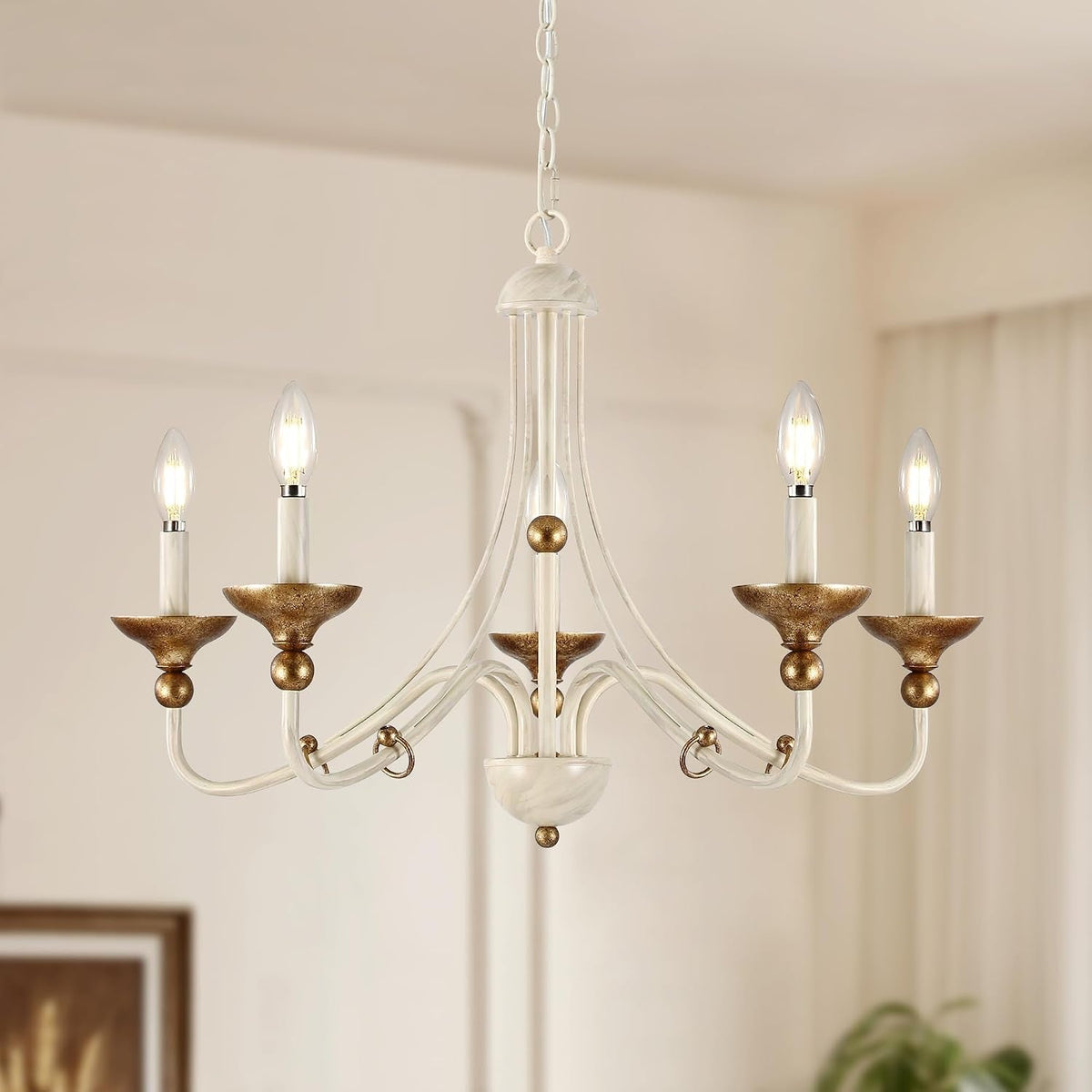 27-1-french-country-chandeliers-for-dining-room-5-light-farmhouse-candle-chandelier-rustic-vintage-white-antique-gold-metal-pendant-light-fixture-for-kitchen-island-bedroom-living-room-foyer