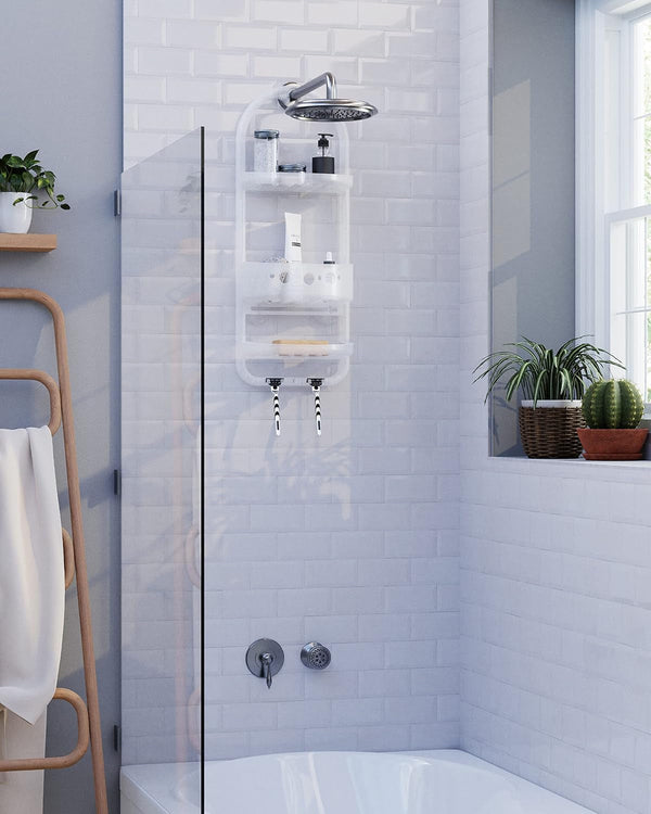 5890KK, Large Over-The-Showerhead Caddy, Frosted2