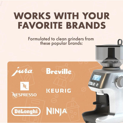 Grindz Professional Coffee Grinder Cleaning Tablets - 430 Grams - All Natural Food Safe Gluten Free - Cleans Burr and Casing - Help Extend Life of Your Grinder4