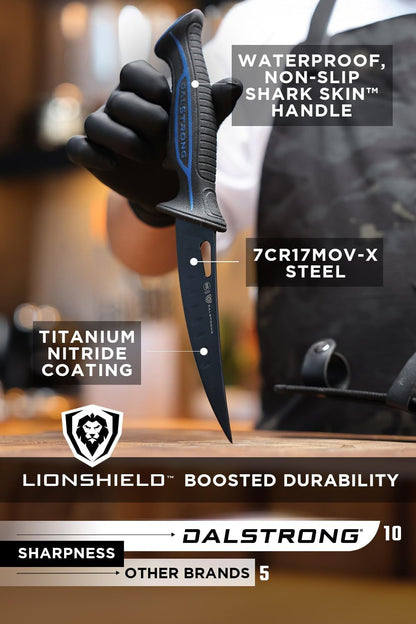 6" Curved Boning Knife - Night Shark Series3