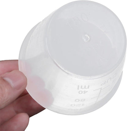 2Pcs Plastic Transparent Rice Measuring Cups 160Ml 3/4 Cup Thicken Rice Cooker Measuring Cup Double Scale Rice and Dry Material Kitchen Supplies for Cooking,Dog Cat Food Measuring8