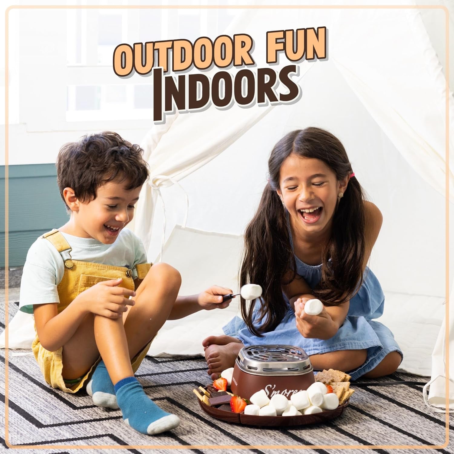 tabletop-indoor-electric-smores-maker-smores-kit-with-marshmallow-roasting-sticks-and-4-trays-for-graham-crackers-chocolate-and-marshmallows-movie-night-supplies-brown