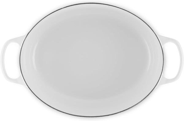 Le Creuset Enameled Cast Iron Oval Dutch Oven, 9.5 Qt., White3