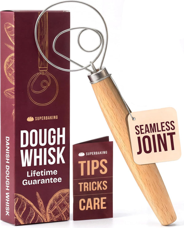 12" Danish Dough Whisk for Bread Mixing1
