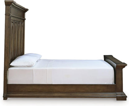 Signature Design by Ashley King Panel Bed, Tall Headboard, Brown5